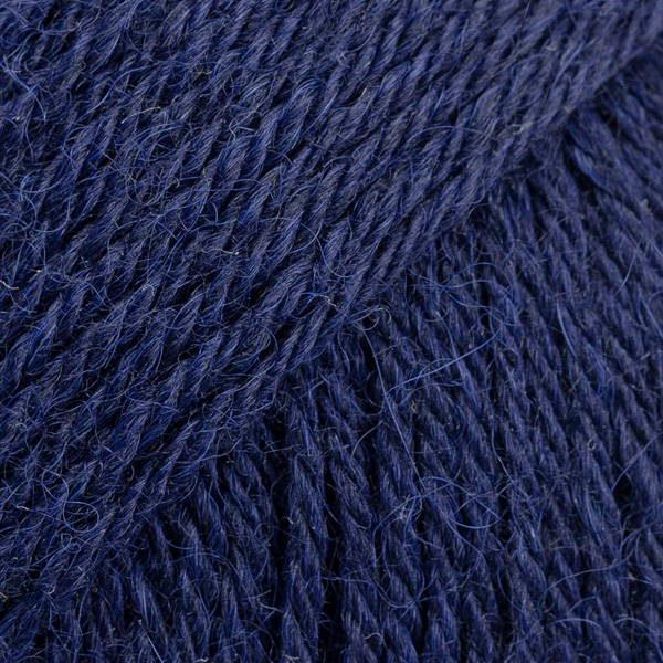 DROPS Nord uni colour 15, azul marinho