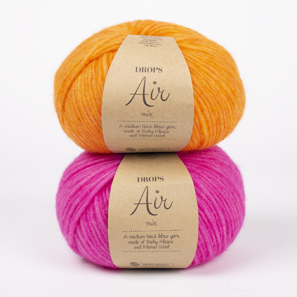Yarn combinations knitted swatches air38-air39