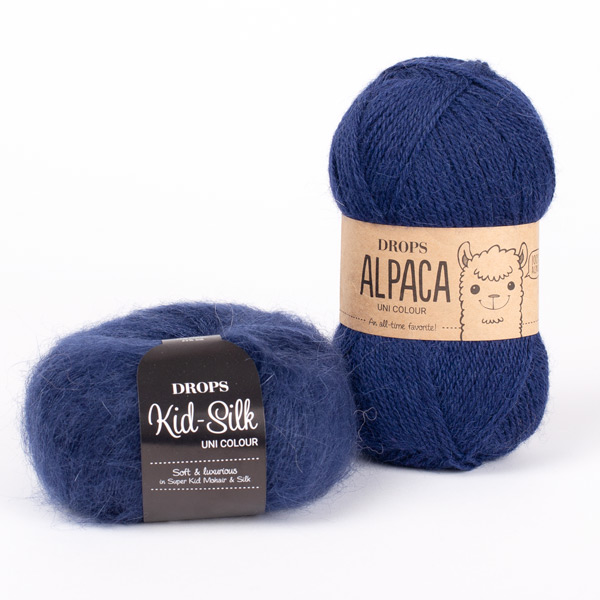 Yarn combinations knitted swatches alpaca5575-kidsilk28