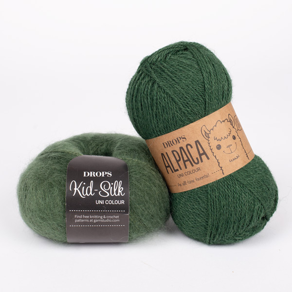 Yarn combinations knitted swatches alpaca9032-kidsilk19