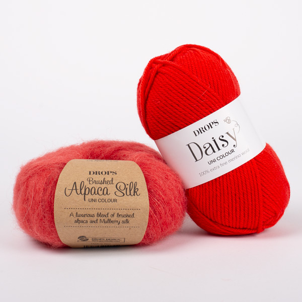 DROPS yarn combinations brushed06-daisy20