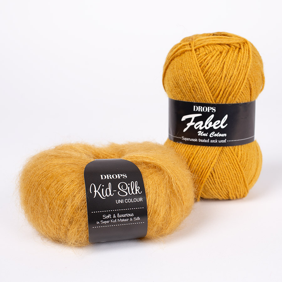 DROPS yarn combinations fabel111-kidsilk30