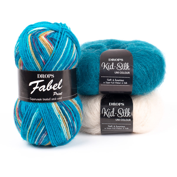 DROPS yarn combinations fabel162-kidsilk24-56