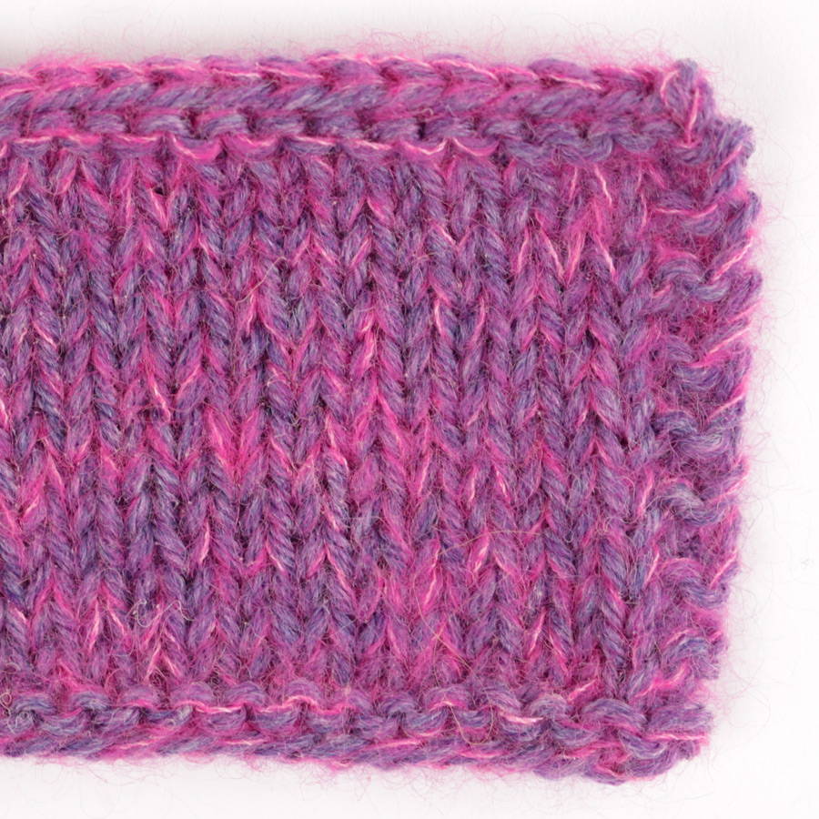 Yarn combinations knitted swatches karisma74-kidsilk13