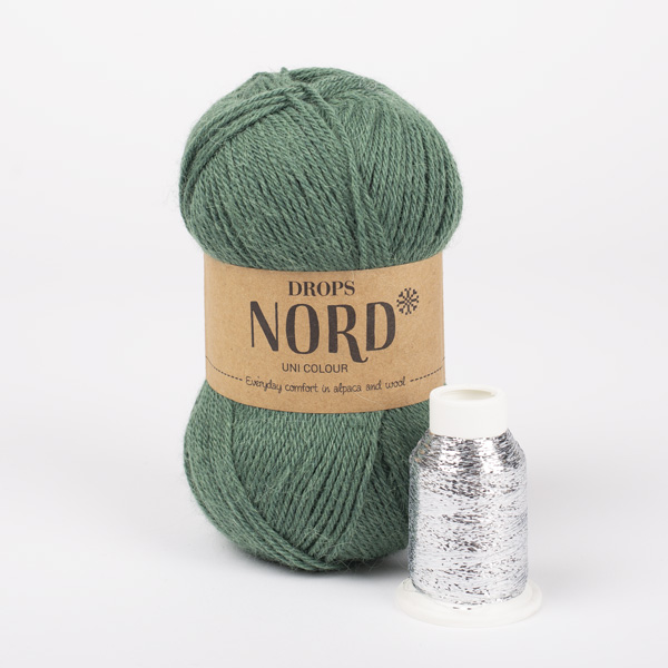 Yarn combinations knitted swatches nord19-glitter02